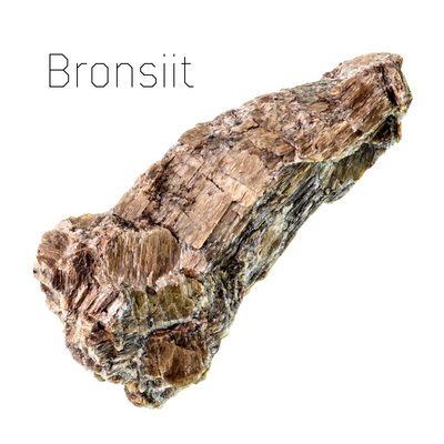 Bronsiit pruun kristall, poolvääriskivi